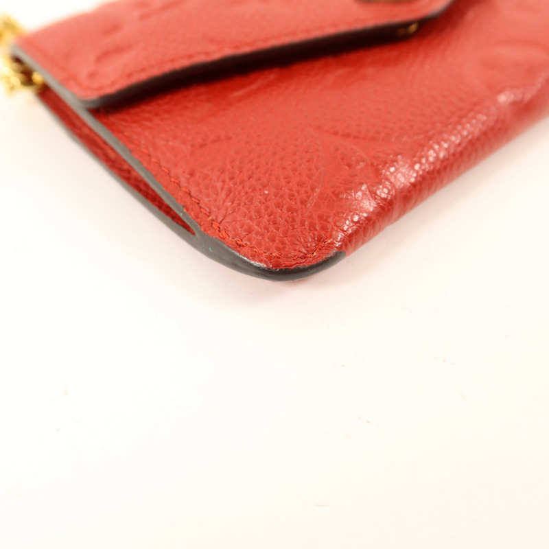 LOUIS VUITTON Monogram Empreinte Pochette Cure金扣零錢包-12