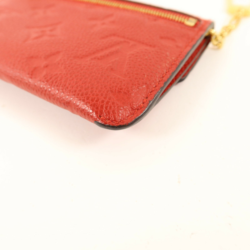 LOUIS VUITTON Monogram Empreinte Pochette Cure金扣零錢包-13