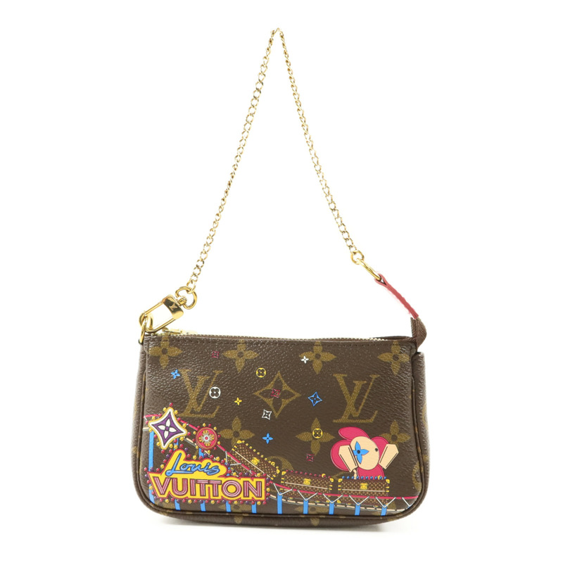 LOUIS VUITTON Monogram Mini Pochette Vivienne金扣肩背袋-0