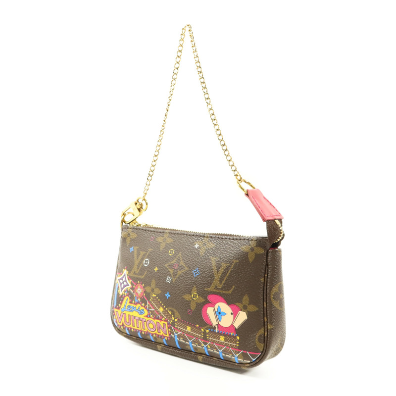 LOUIS VUITTON Monogram Mini Pochette Vivienne金扣肩背袋-2