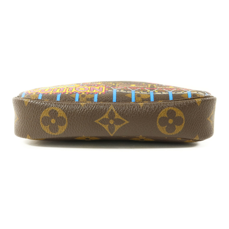 LOUIS VUITTON Monogram Mini Pochette Vivienne金扣肩背袋-3