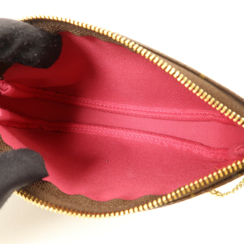 LOUIS VUITTON Monogram Mini Pochette Vivienne金扣肩背袋-4
