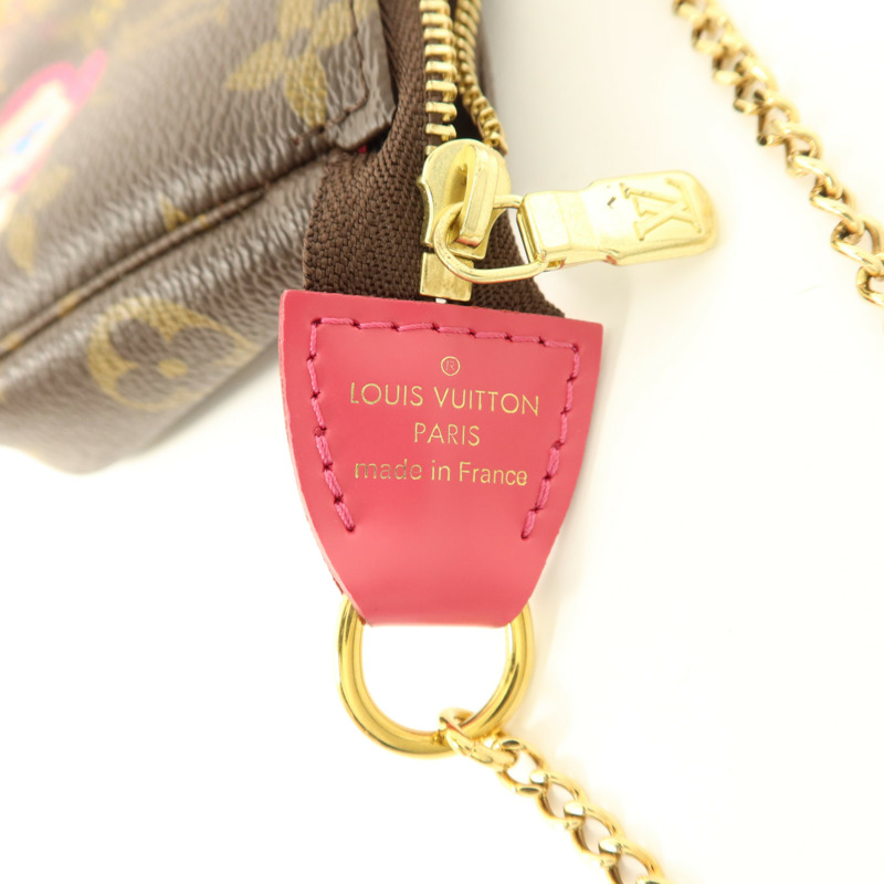 LOUIS VUITTON Monogram Mini Pochette Vivienne金扣肩背袋-5