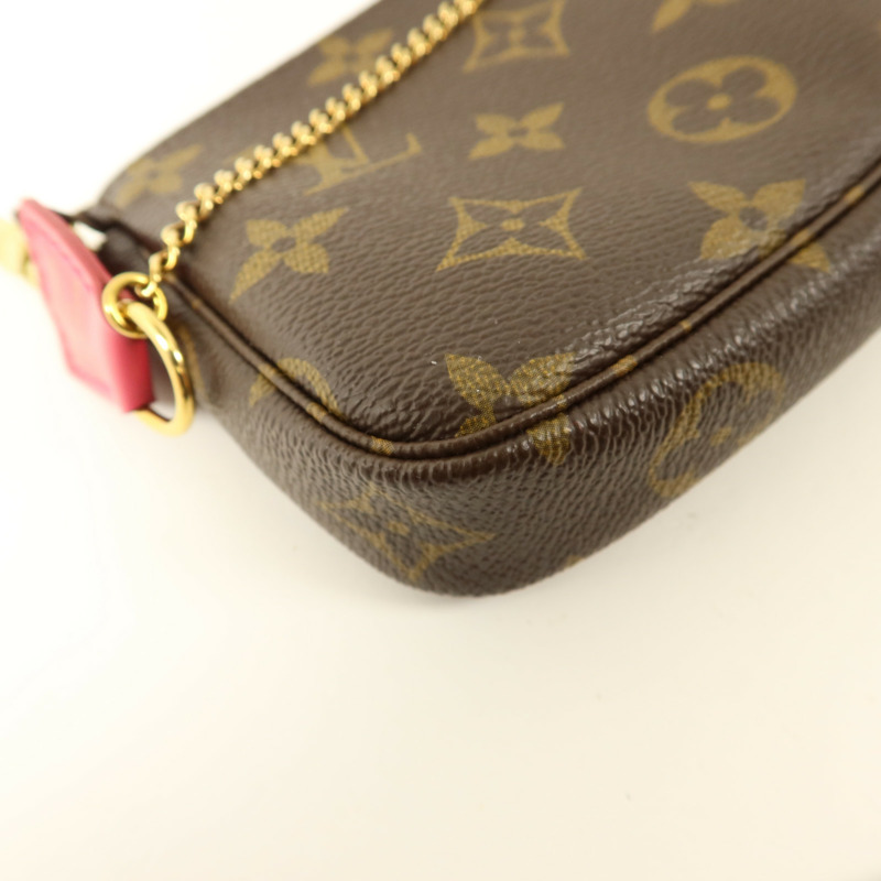 LOUIS VUITTON Monogram Mini Pochette Vivienne金扣肩背袋-13