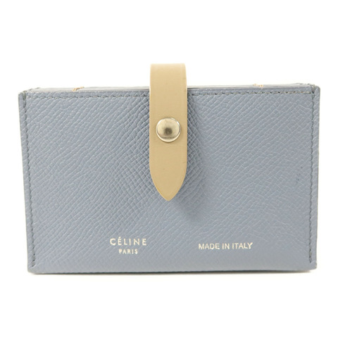 CELINE 牛皮皮革Card Case銀扣卡片套