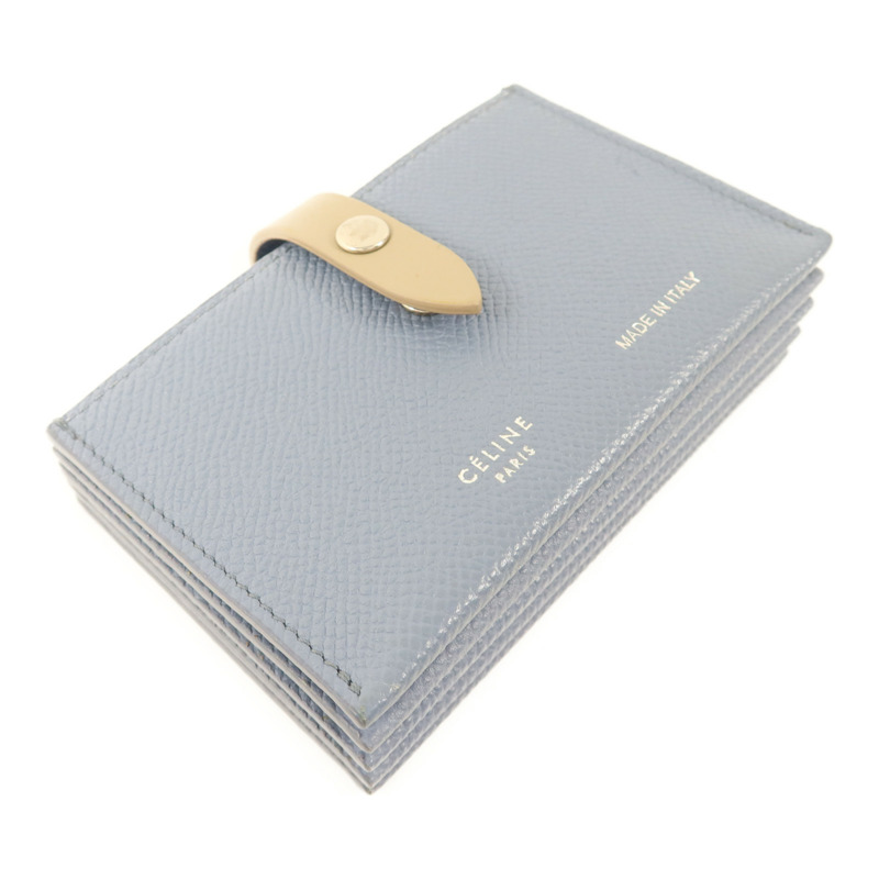 CELINE 牛皮皮革Card Case銀扣卡片套-2