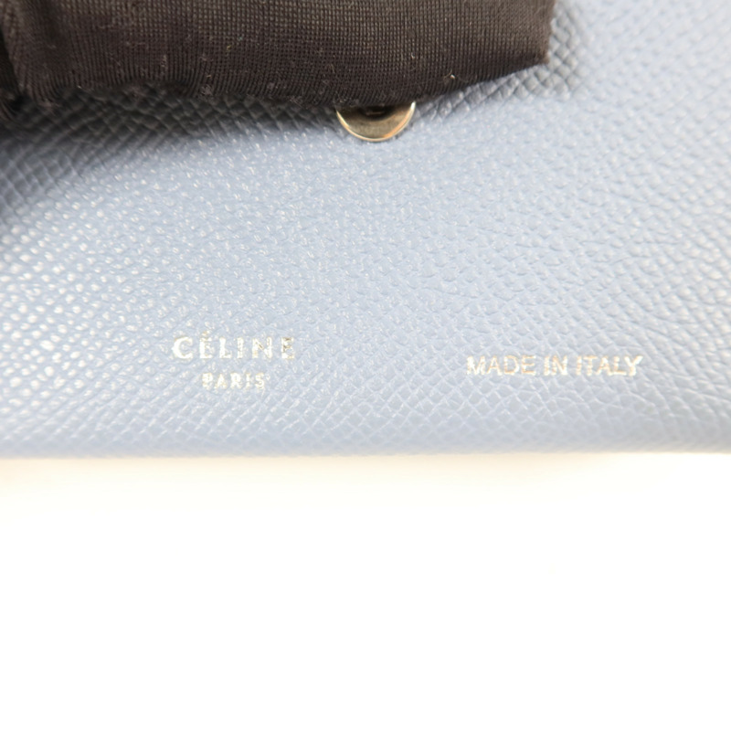 CELINE 牛皮皮革Card Case銀扣卡片套-5