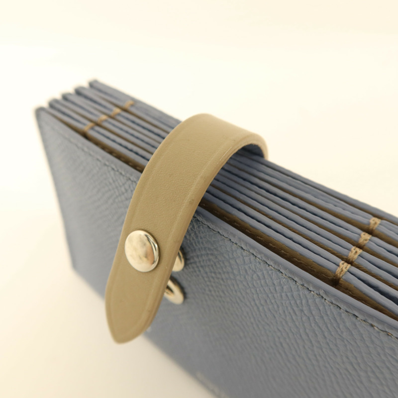 CELINE 牛皮皮革Card Case銀扣卡片套-14