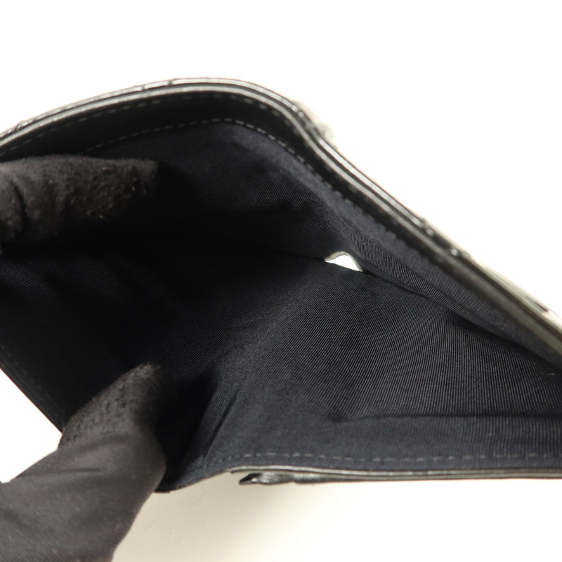 CHANEL 漆皮皮革Long Bifold Wallet銀扣長錢包-5