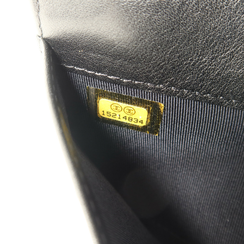 CHANEL 漆皮皮革Long Bifold Wallet銀扣長錢包-7