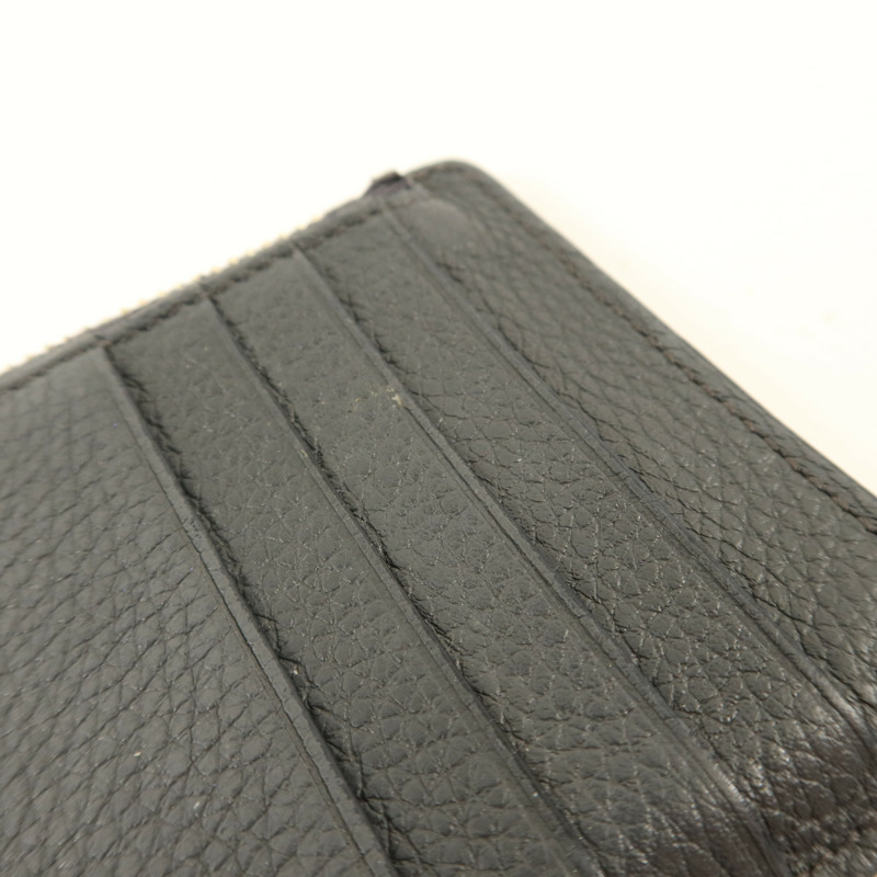 LOEWE 牛皮皮革Card Case銀扣卡片套-13
