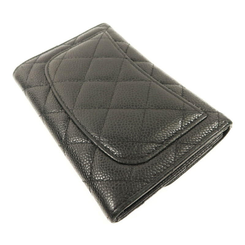 CHANEL 牛皮皮革Wallet銀扣錢包-3