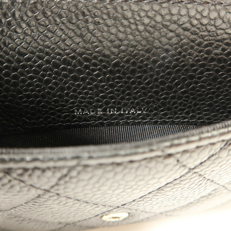 CHANEL 牛皮皮革Wallet銀扣錢包-8