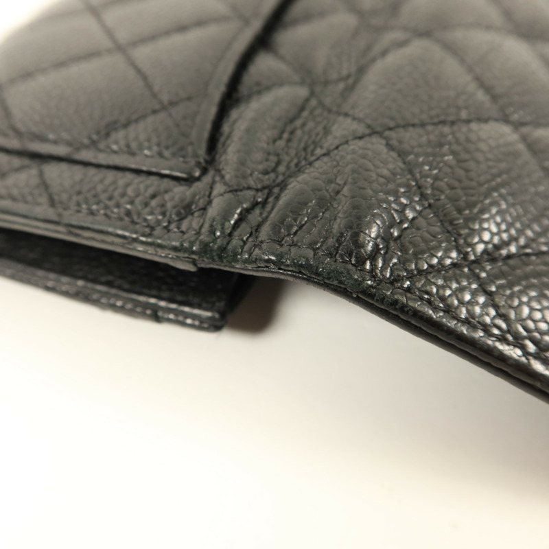 CHANEL 牛皮皮革Wallet銀扣錢包-18