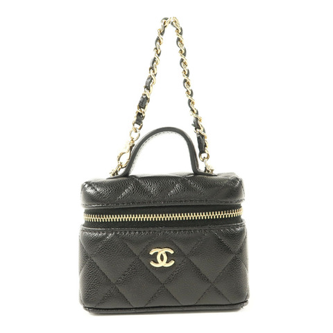 CHANEL 牛皮皮革Classic Mini Bag Charm金扣掛飾