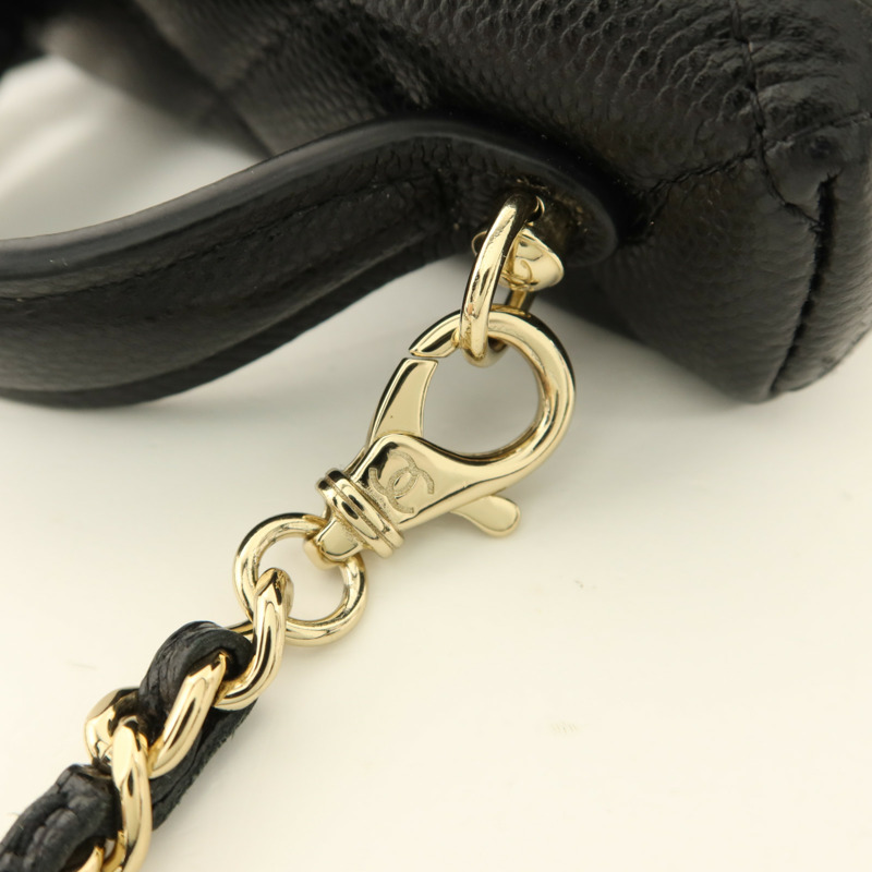 CHANEL 牛皮皮革Classic Mini Bag Charm金扣掛飾-10