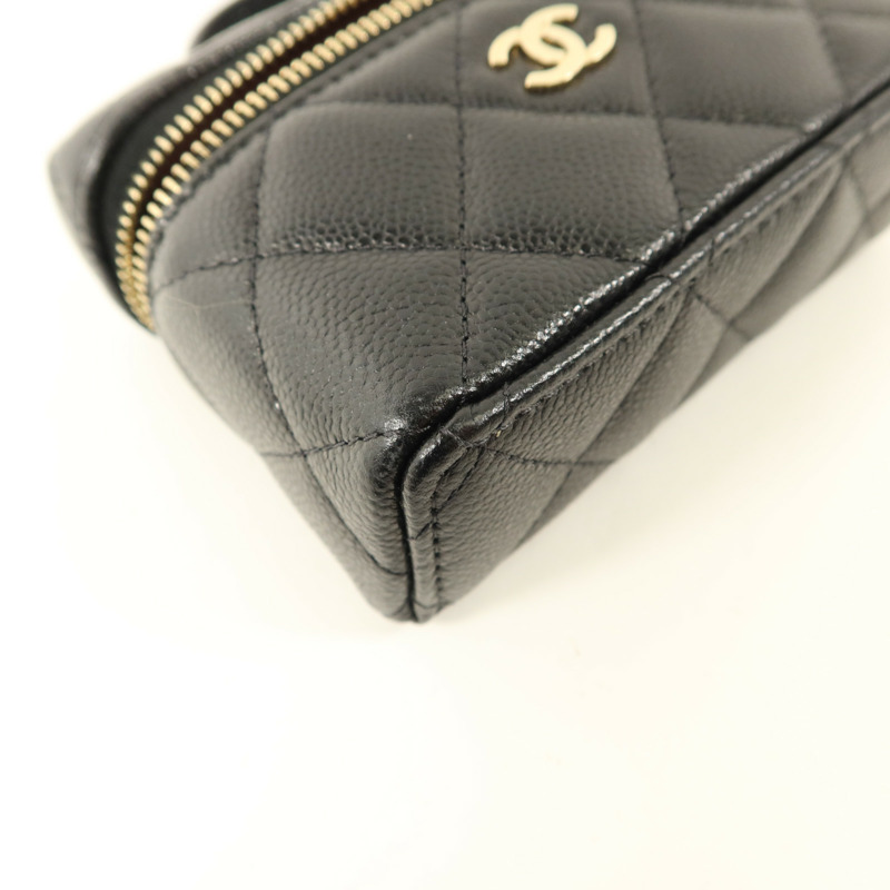 CHANEL 牛皮皮革Classic Mini Bag Charm金扣掛飾-12