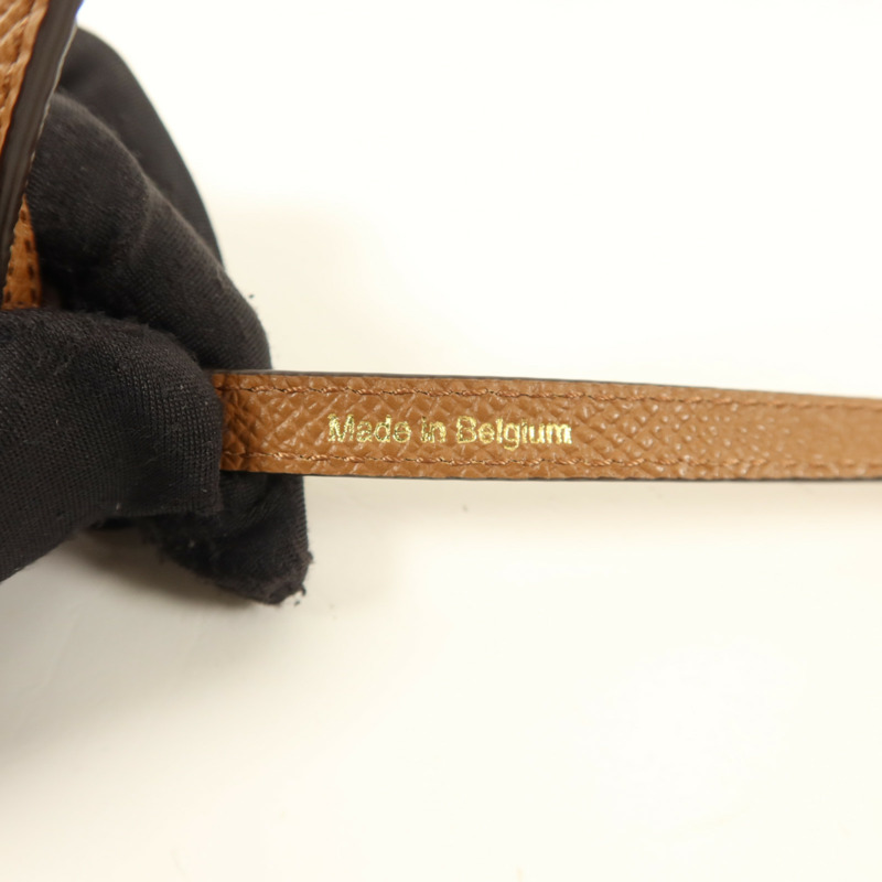 Delvaux 牛皮皮革Vagabond Adjustable Strap金扣肩帶-5