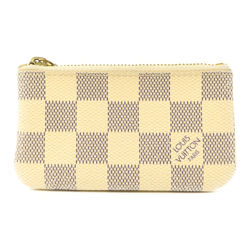 LOUIS VUITTON Damier Azur金扣零錢包-1