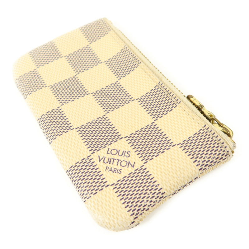 LOUIS VUITTON Damier Azur金扣零錢包-3
