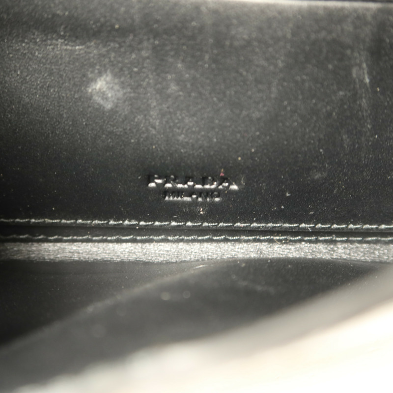 PRADA Saffiano皮革Long Wallet金扣長錢包-5