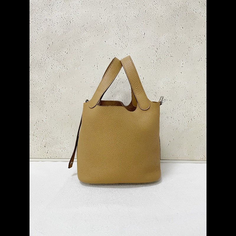 HERMES Picotin 18 菜籃子
餅乾色4B 銀扣-1