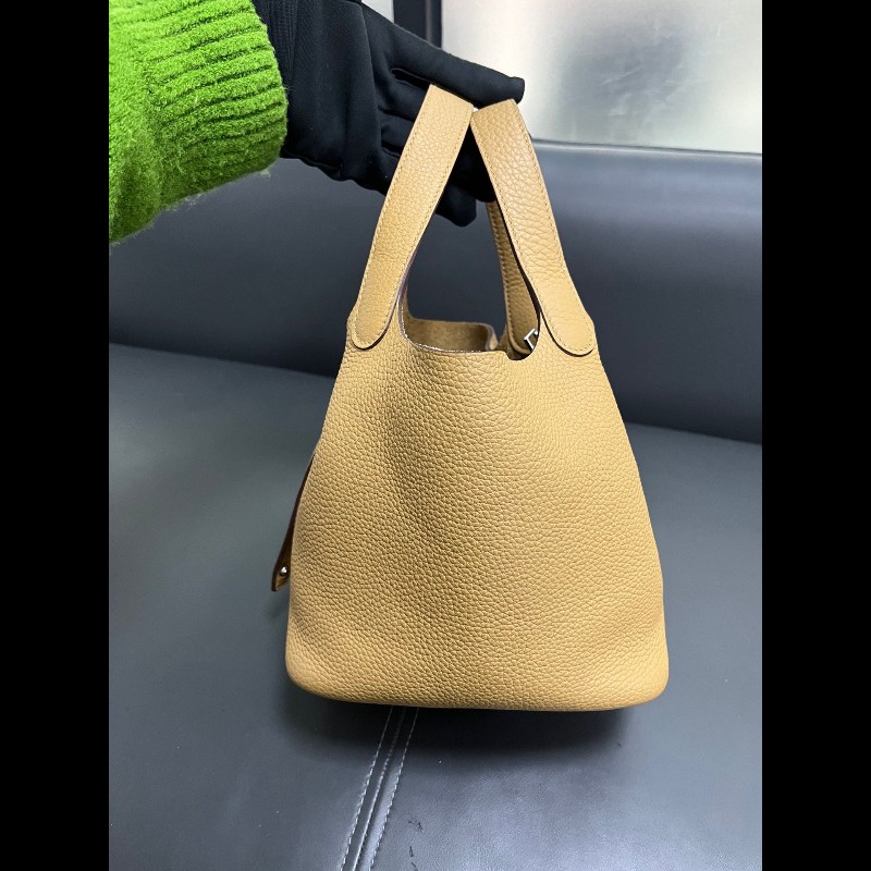 HERMES Picotin 18 菜籃子
餅乾色4B 銀扣-6
