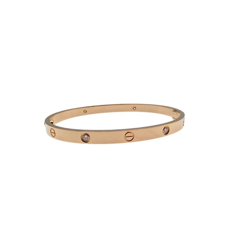 【新款🏵到貨】 卡地亞 Cartier LOVE四鑽中型版手鐲 Size18| 官方推荐店·折扣優惠-2