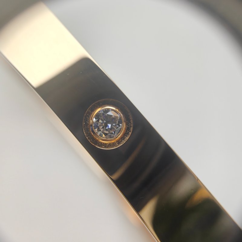 【新款🏵到貨】 卡地亞 Cartier LOVE四鑽中型版手鐲 Size18| 官方推荐店·折扣優惠-6