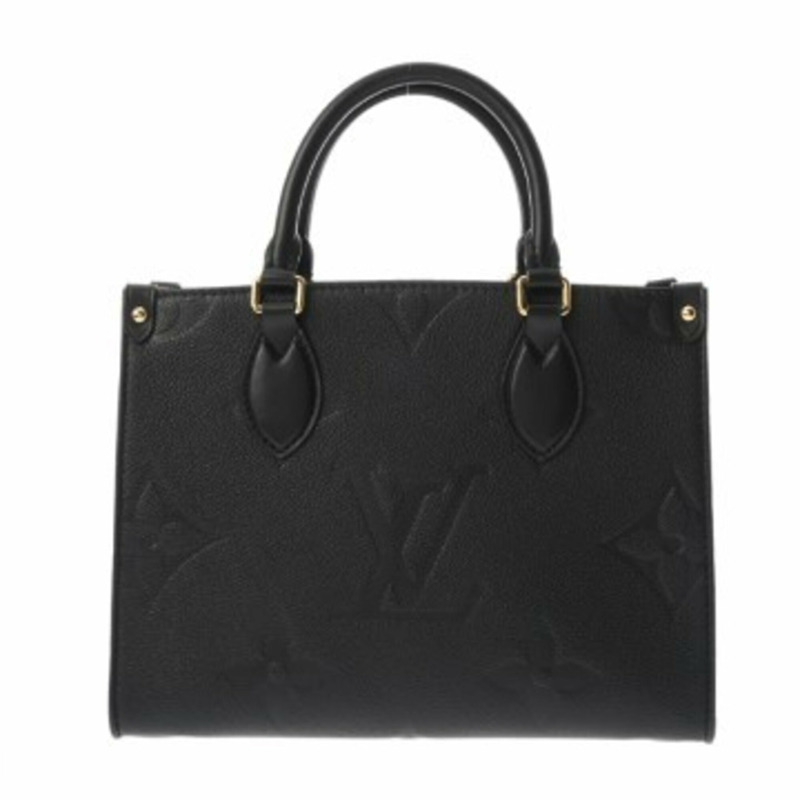 路易威登 (LOUIS VUITTON) Monogram Empreinte OnTheGo PM 2WAY Noir M45653 女士真皮手提包 A 級二手 Ginzo-0
