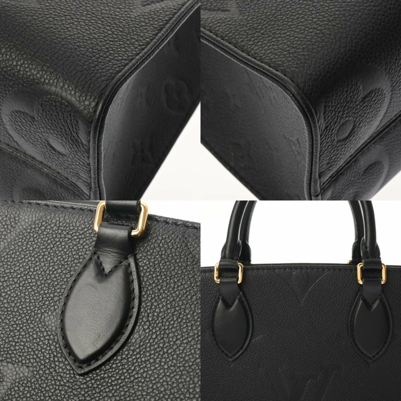 路易威登 (LOUIS VUITTON) Monogram Empreinte OnTheGo PM 2WAY Noir M45653 女士真皮手提包 A 級二手 Ginzo-8