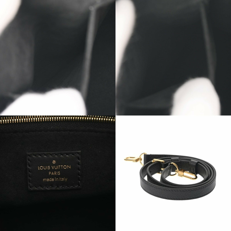 路易威登 (LOUIS VUITTON) Monogram Empreinte OnTheGo PM 2WAY Noir M45653 女士真皮手提包 A 級二手 Ginzo-10