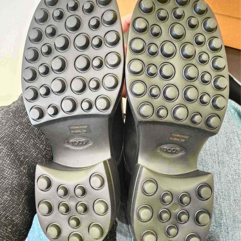 TODS 托德斯 黑色厚底靴 馬丁靴 37碼 附件：盒子-7