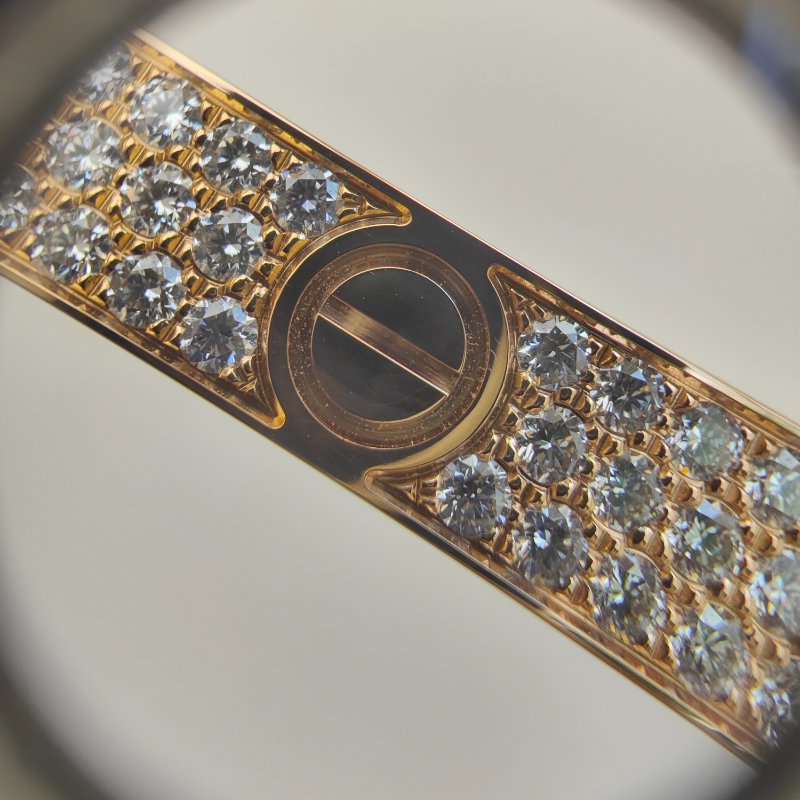 【新款🏵到貨】 Cartier LOVE 滿天星寬版手鐲 Size16｜官方推荐店·折扣優惠-5