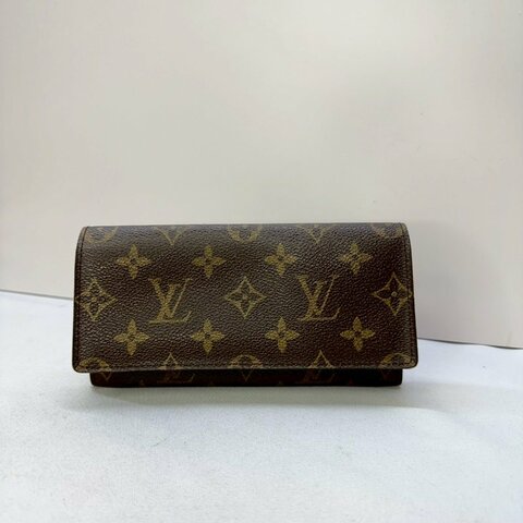LV Monogram老花翻蓋長夾