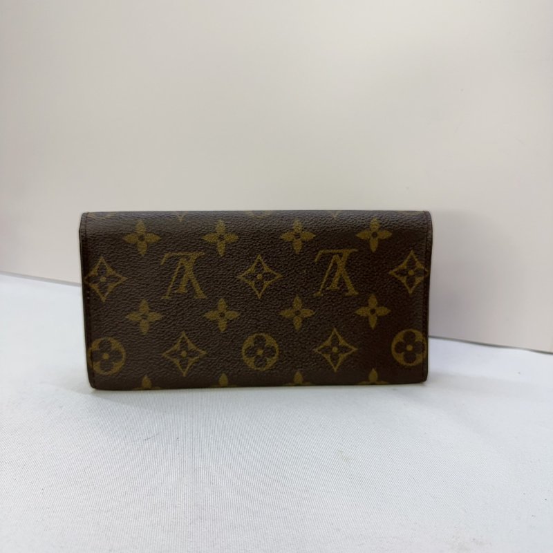 LV Monogram老花翻蓋長夾-1