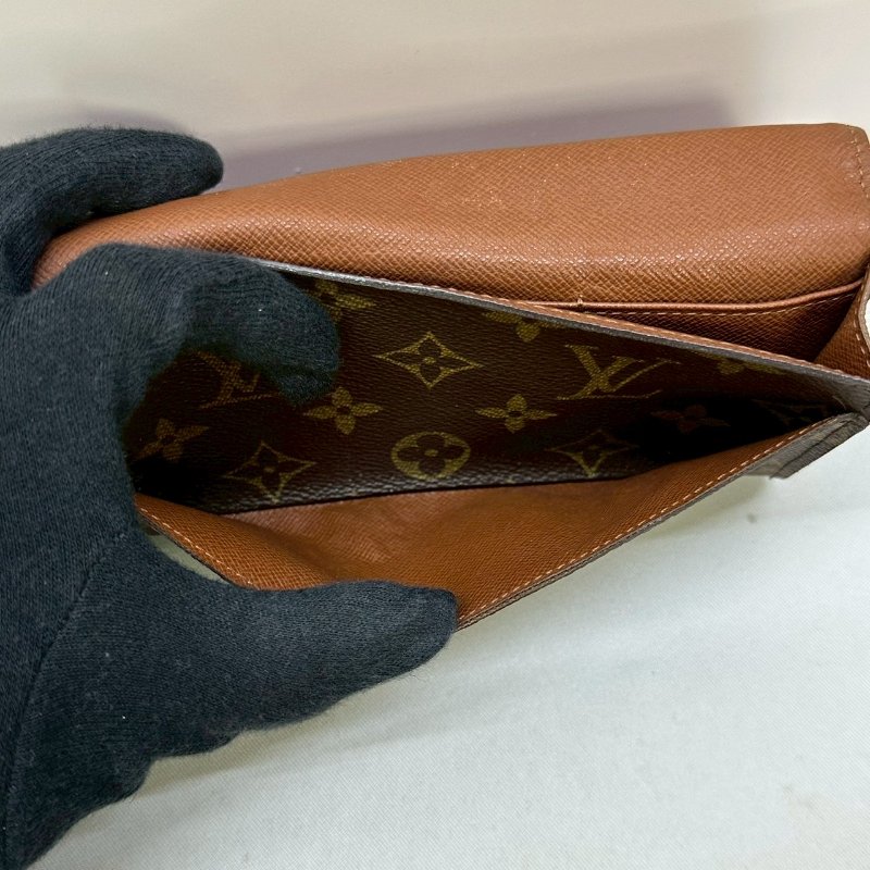 LV Monogram老花翻蓋長夾-5