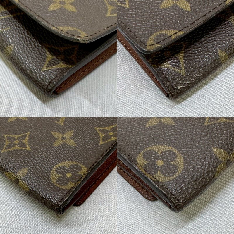LV Monogram老花翻蓋長夾-9