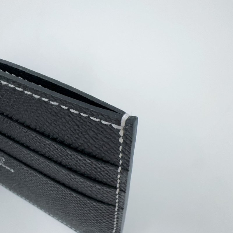 Hermes 89NOIR黑色EPSOM皮H Sellie卡片夾(僅離櫃!)-5