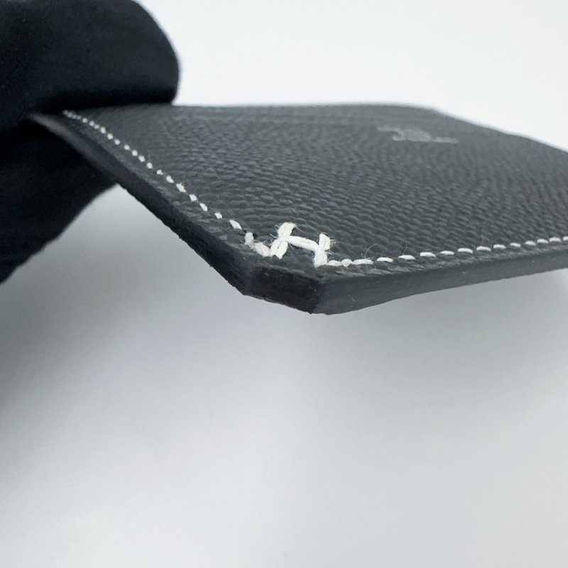 Hermes 89NOIR黑色EPSOM皮H Sellie卡片夾(僅離櫃!)-7