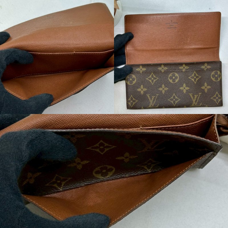 LV Monogram翻蓋長夾-4