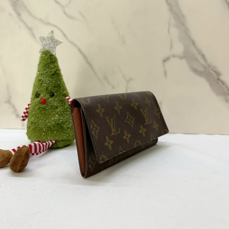 LV Monogram翻蓋長夾-2