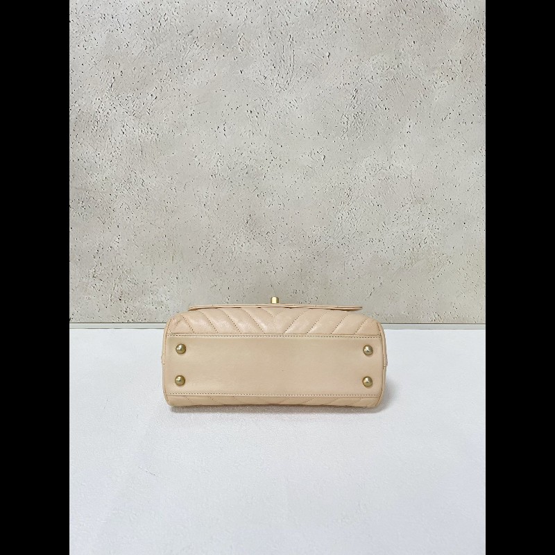 Chanel V Sharp Coco Handle Small 小號 裸粉色-3