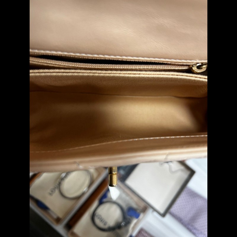 Chanel V Sharp Coco Handle Small 小號 裸粉色-17