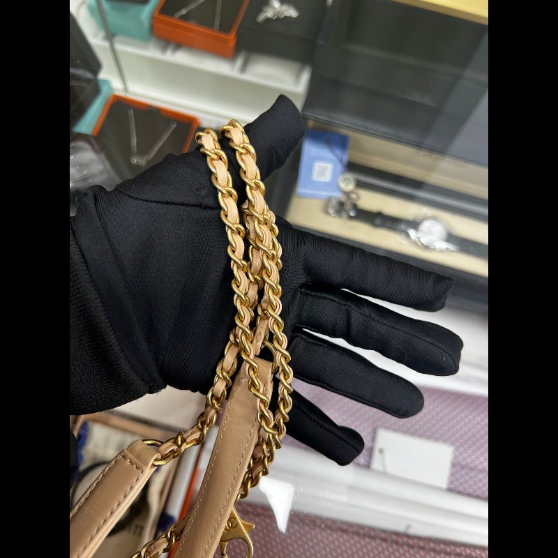 Chanel V Sharp Coco Handle Small 小號 裸粉色-22