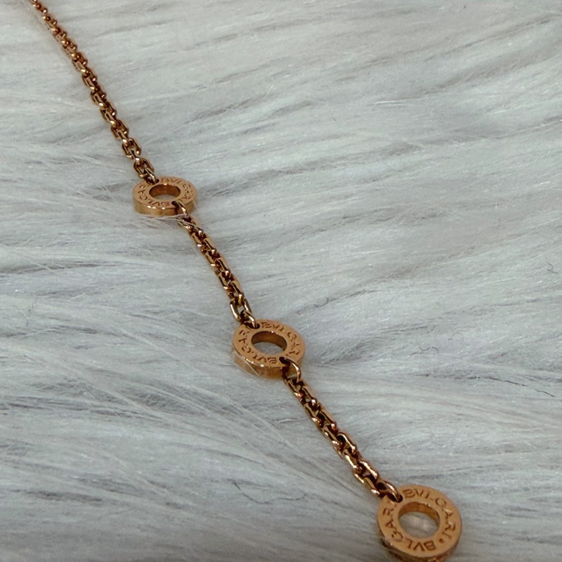 BVLGARI 357794 Serpenti Viper 18K 玫瑰金 半密鑲鑽石 張凌赫款 項鍊-17