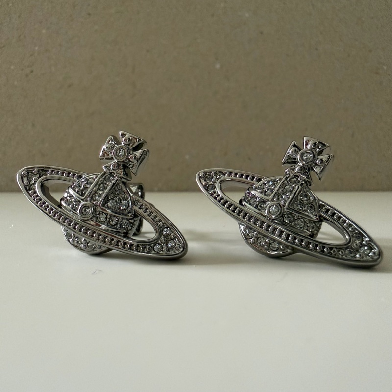 Vivienne Westwood 🪐Mini Bas Relief 經典土星 槍黑色-4
