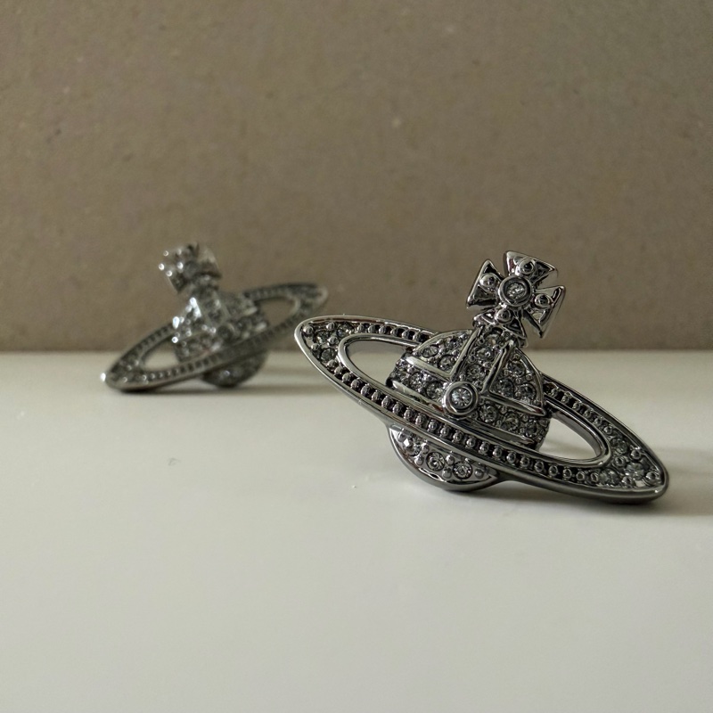 Vivienne Westwood 🪐Mini Bas Relief 經典土星 槍黑色-5
