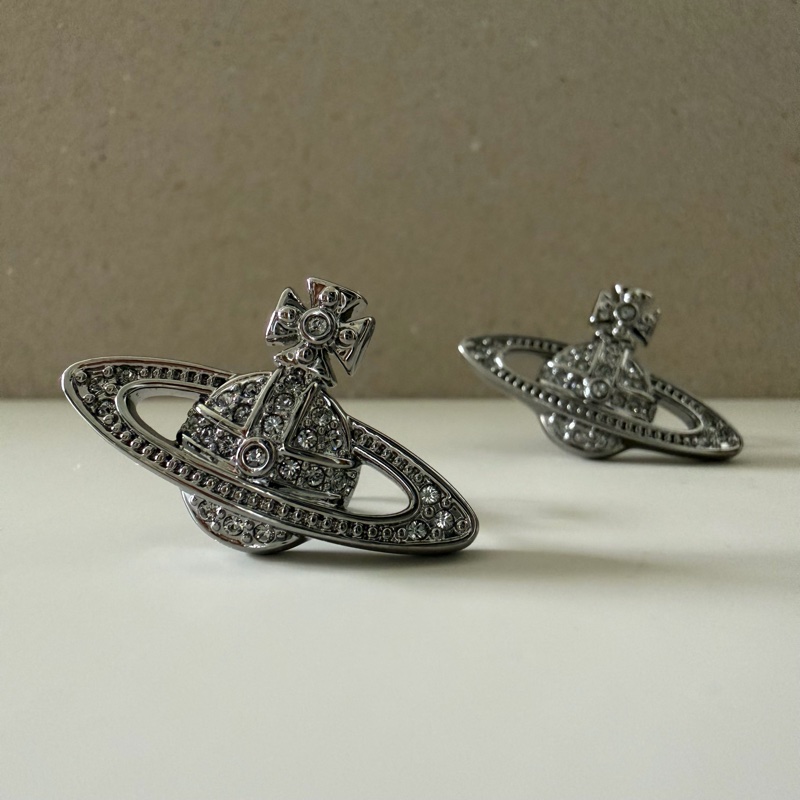 Vivienne Westwood 🪐Mini Bas Relief 經典土星 槍黑色-6