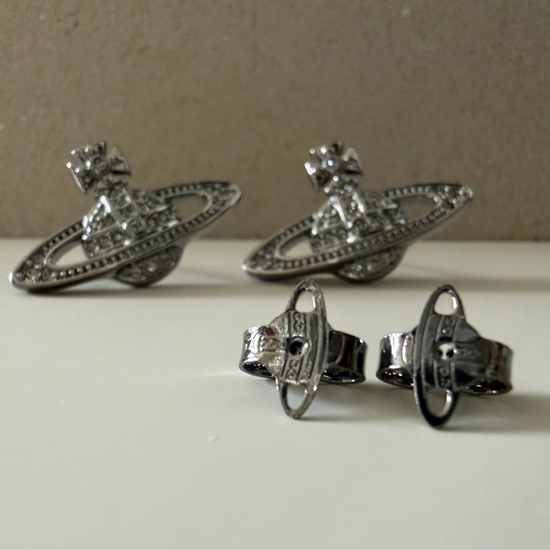 Vivienne Westwood 🪐Mini Bas Relief 經典土星 槍黑色-7